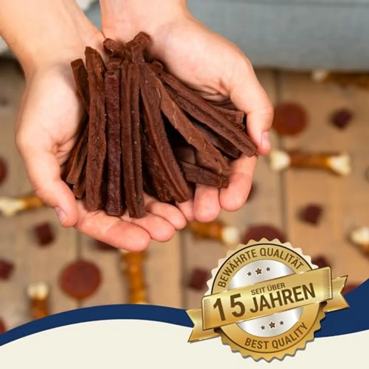 Lyra Pet® Pferdedörrfleisch Hundefutter Snack, 1 kg, fettarm, schonend getrocknet, Kausnack für Hunde, gut verträglich – Bild 4