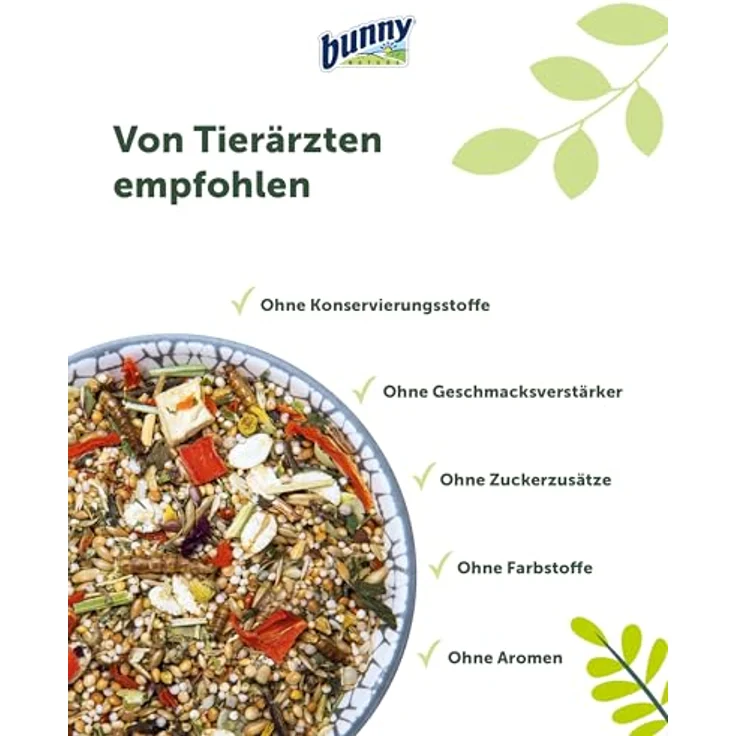 bunnyNature ZwerghamsterTraum Expert, Alleinfuttermittel für Zwerghamster mit Vitaminen, Mehlwürmern & hochwertigen Kleinsämereien, 500g – Bild 5