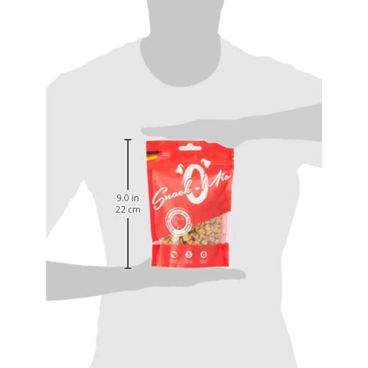 SNACKOMIO SnackOMio – Premium Hundesnack – 100% getreidefreie Truthahn Fleischwürfel, luftgetrocknet, 1 x 125g – Bild 3