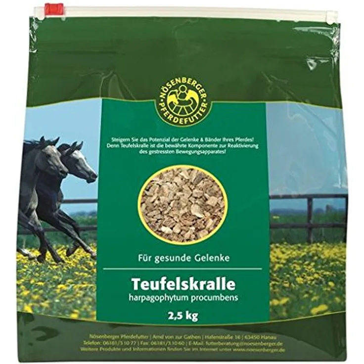 Nösenberger Teufelskralle 10 kg, Pferdefutter für gesunde Gelenke & Bänder, ideal zur Reaktivierung des Bewegungsapparates