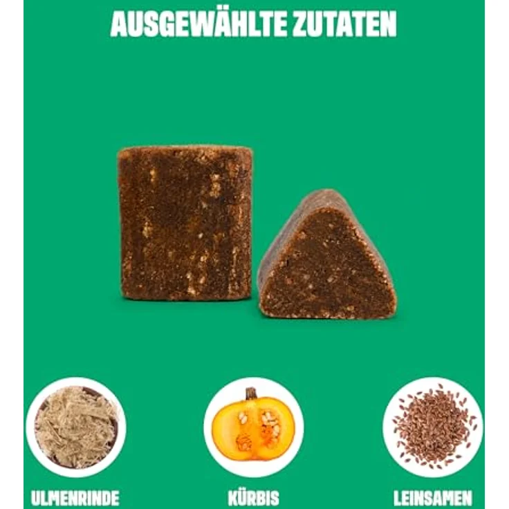 ivvi Ulmus Hundesnacks, Weiche Ulmenrinde Snacks mit Kürbis & Leinsamen, 30% Huhn für sensible Hunde, 270g, 60 Stück – Bild 2