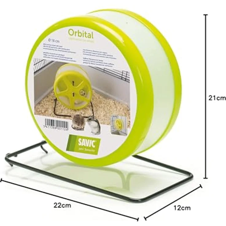 Savic Nager Laufrad "ORBITAL" ø 18,5 cm, klassisches Kleintierspielzeug zur Förderung der Mobilität – Bild 5