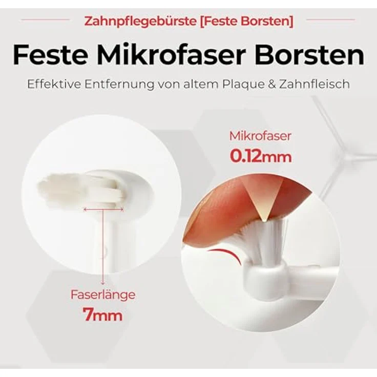 JAYU PET Zahnpflegebürste mit festen Borsten – Robuste Zahnbürste zur effektiven Zahnstein- und Plaque-Entfernung bei Hunden, ergonomisches Design mit horizontalem Kopf und S-förmigem Griff – Bild 5
