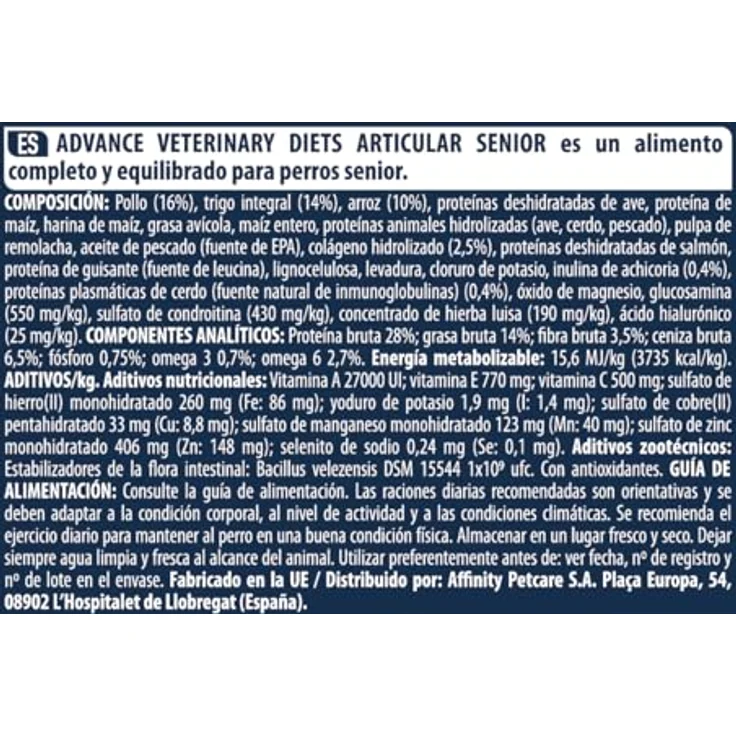 ADVANCE Articular Care Trockenfutter Hund, 12 kg, Unterstützung für Gelenke mit Chondroitin, Glukosamin und Omega-3-Fettsäuren – Bild 4