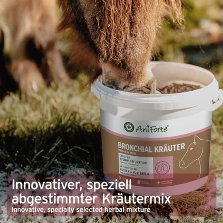 AniForte Bronchial Kräuter, 1 kg zur Unterstützung der Atemwege für Pferde, frei von Zusatzstoffen – Bild 5