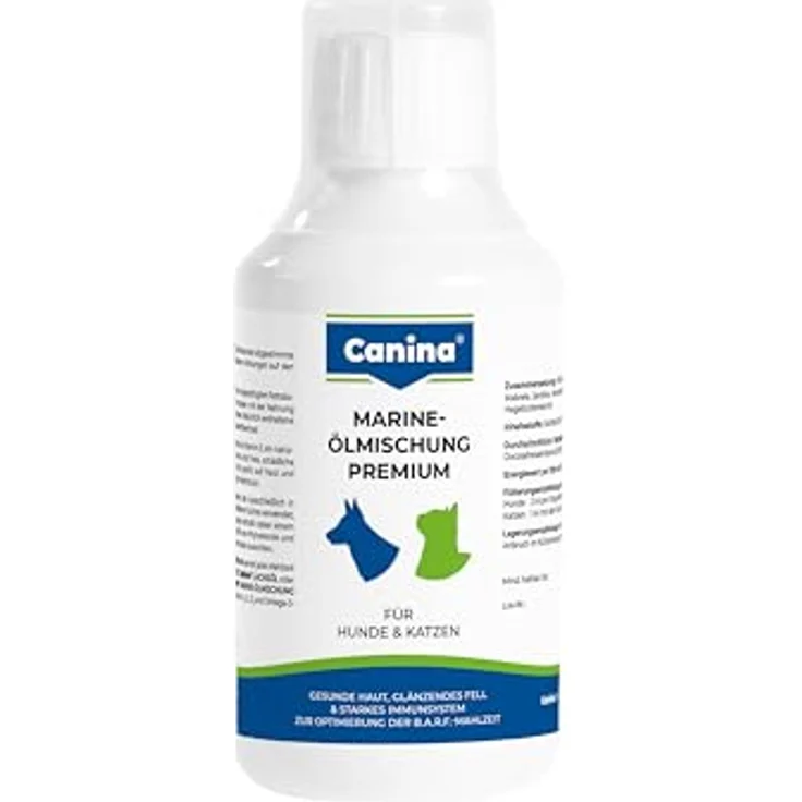 Canina Marine-Ölmischung Premium, hochwertige Speiseöle für Hunde mit Vitaminen A und D3, 250 g