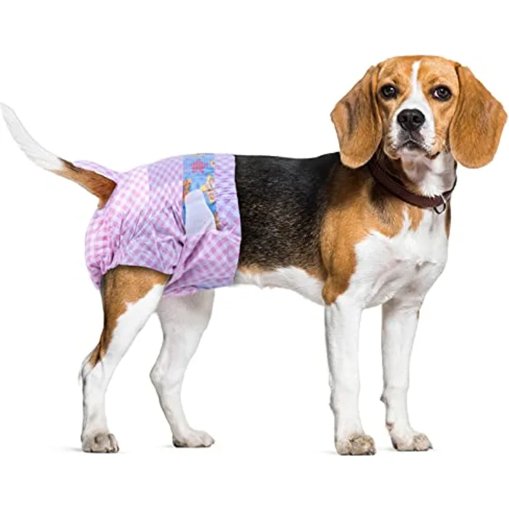 Flying Paws Einwegwindeln für Hunde, verstellbare, hochabsorbierende Windeln mit Feuchtigkeitsanzeige, 10 Stück (Größe S)