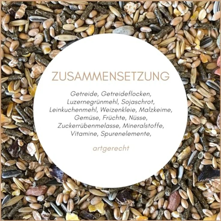 Supravit Nagerfutter, Premium Kleintierfutter 5kg für Hamster, Kaninchen, Meerschweinchen & Ratten, natürlicher Mix ohne Zucker, hohe Rohfaseranteil, reich an Vitaminen – Bild 3