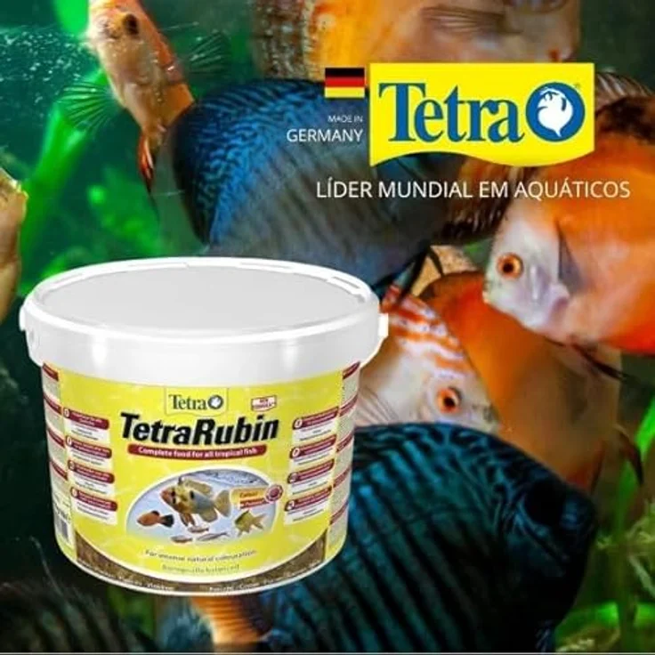 Tetra Rubin Flakes, Fischfutter in Flockenform mit natürlichen Farbverstärkern für intensive Farbenpracht, 10 L Eimer – Bild 3