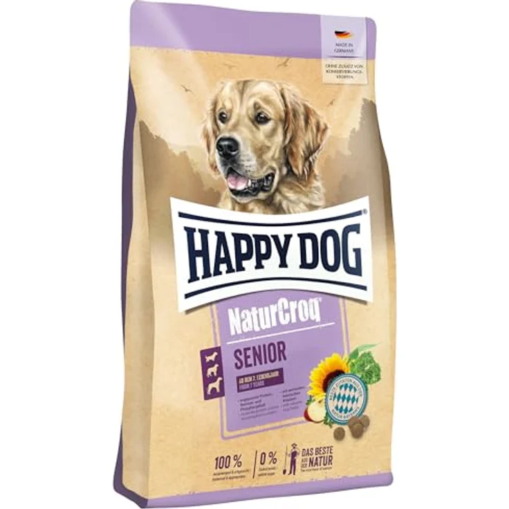 Happy Dog NaturCroq Senior, Trockenfutter für Hunde ab 7 Jahren, 15 kg mit artgerechten Zutaten und moderatem Proteingehalt – Bild 1