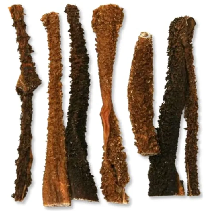 Supravit Rinderpansen getrocknet für Hunde 1kg, natürliche Kaustangen zur Zahnpflege ohne Zusätze, schmackhafte Hundeleckerlis, hergestellt in Deutschland