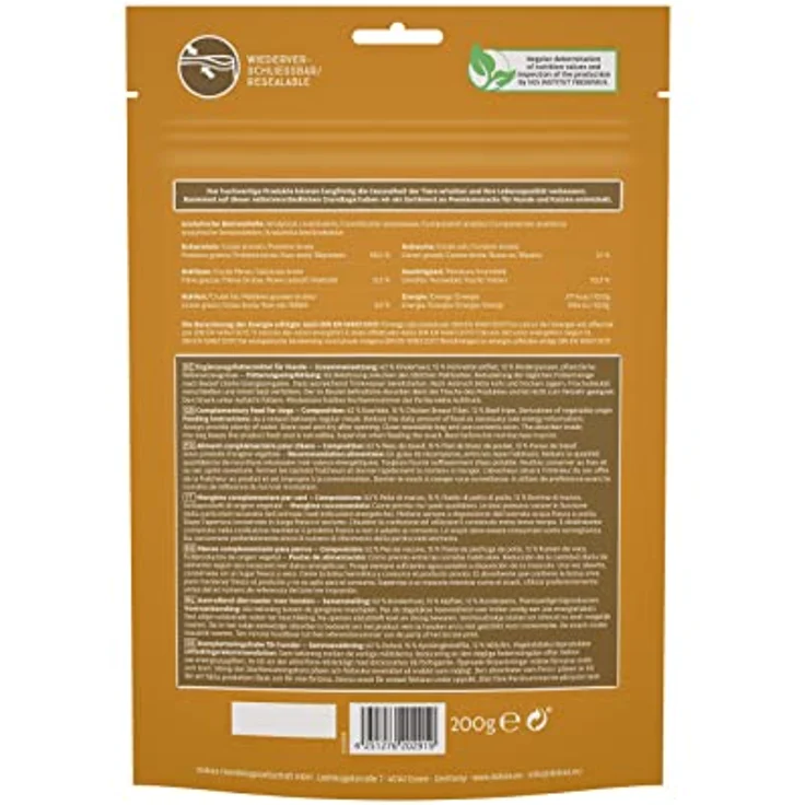 DOKAS Kau-Twister mit Rinderhaut, Pansen & Hühnerbrustfilet – Getreidefreier Premium Hundesnack, 200g – Bild 3