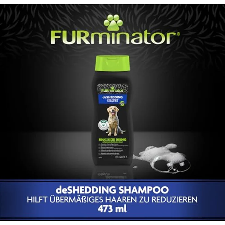 FURminator deShedding Hunde-Shampoo, Premium Shampoo mit Omega-3 und Omega-6, 473 ml – Bild 3
