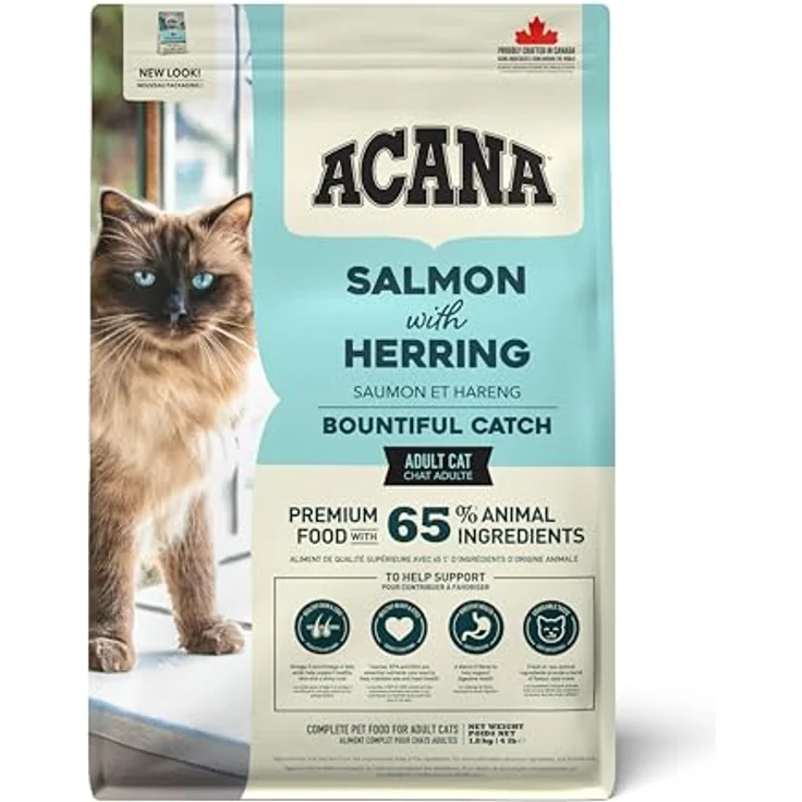 ACANA Bountiful Cat, Trockenfutter für Katzen, reichhaltige Diät, 1,8 kg – Bild 1