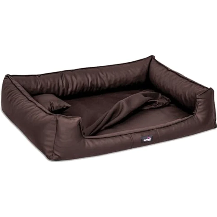 tierlando® Orthopädisches Hundebett GOOFY Kunstleder >>inkl. Matratzen, Matratzenschoner inklusive – Bild 4