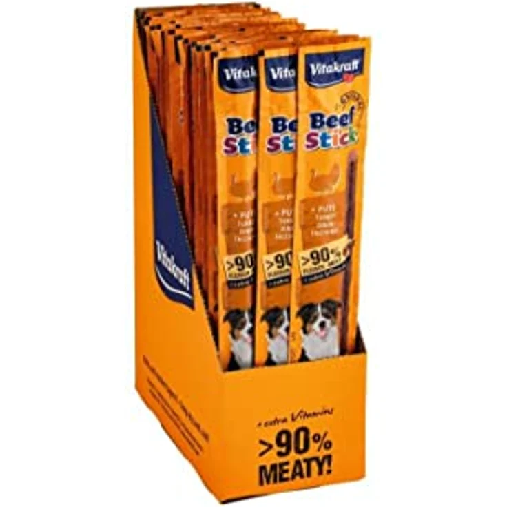 Vitakraft Beef Stick, 50er Pack (50 x 12g), mit Pute, Hundesnack – Bild 1
