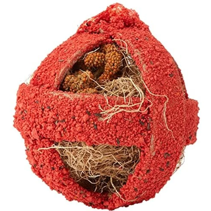 Quiko Fitness Foodball Rojo 100g, Snack und Spielzeug für Ziervögel, natürliche Zutaten, Made in Germany – Bild 1