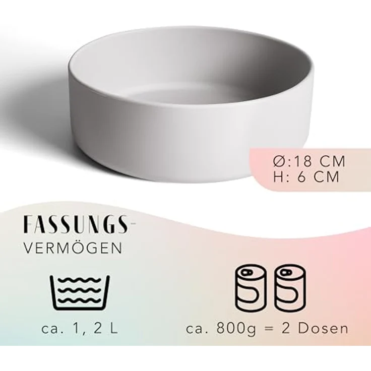 ne&no® Silikon Fressnapf 1200 ml, rutschfester Futternapf für kleine und mittelgroße Hunde, spülmaschinenfest und unzerbrechlich – Bild 2
