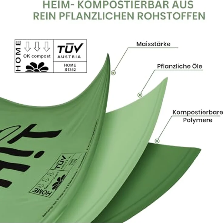 SMARTPAWS Hundekotbeutel biologisch abbaubar, 240 zertifizierte Kotbeutel mit Bio Beutelspender, extra starke und heim-kompostierbare Hundebeutel – Bild 3