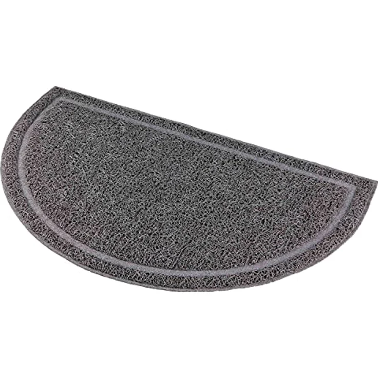 Trixie Vorleger für Katzentoiletten halbrund anthrazit 59 x 35 cm – Bild 2