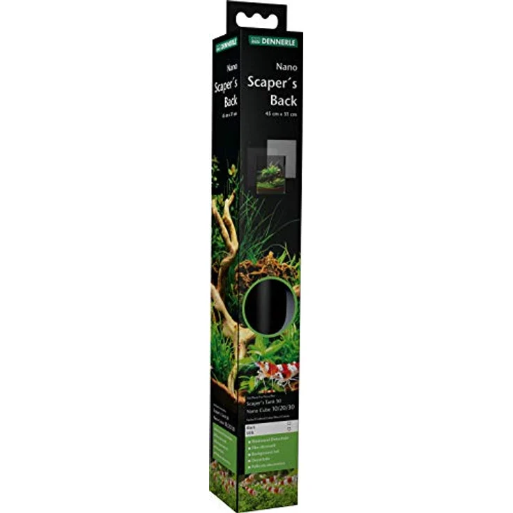 Dennerle Scaper's Back Black - Rückwand Dekorfolie für Nano Aquarien – Bild 4