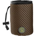 HUNTER Hilo Basic Snackbeutel, braun, kompakter Futterbeutel mit Kordelverschluss und Kunststoff-Clip