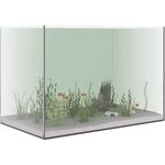 vidaXL Transparentes Aquarium 60 x 35 x 40 cm, modernes Design mit Speicher, robust und pflegeleicht