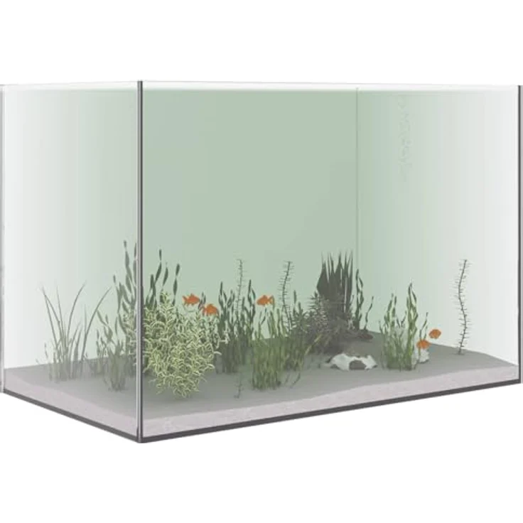 vidaXL Transparentes Aquarium 60 x 35 x 40 cm, modernes Design mit Speicher, robust und pflegeleicht – Bild 1
