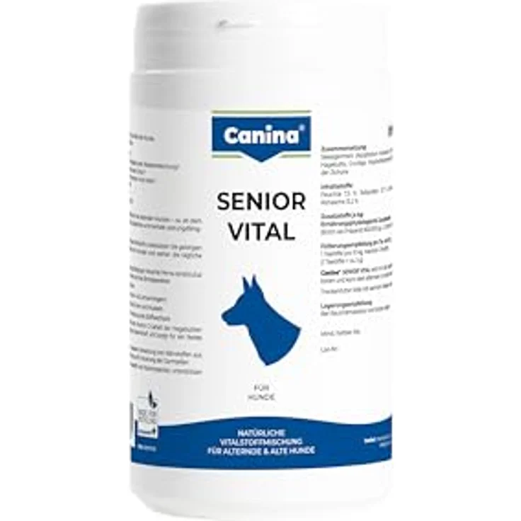 Canina Senior Vital, 500 g, natürliche Vitalstoffmischung mit Ginkgoextrakt und L-Carnitin für ältere Hunde – Bild 1