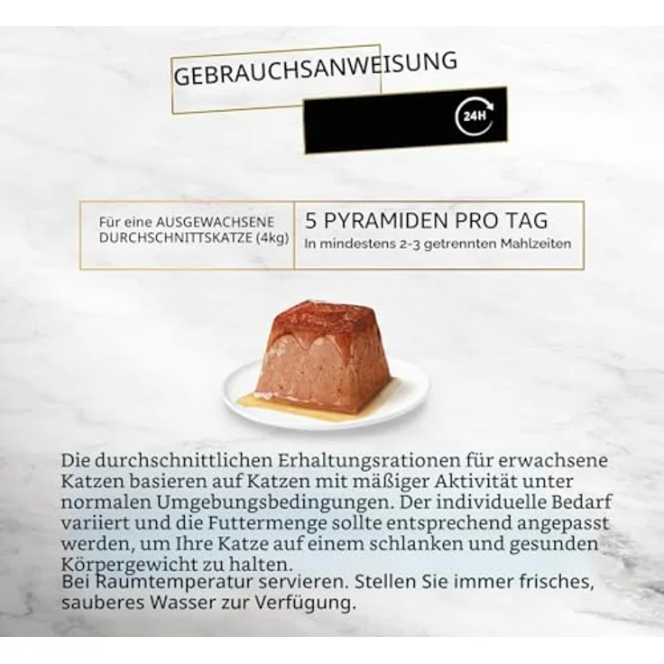 Gourmet Purina Revelations Mousse mit Sauce, Katzen-Nassfutter für Thunfisch, 6 Packungen mit 24 Pyramiden, 57 g each, 100% ausgewogenes Futter – Bild 5