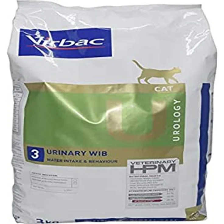 Virbac HPM Feline Urology Urinary WIB U3, Katzen-Trockenfutter, 3 kg