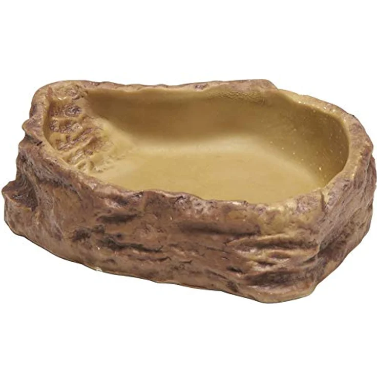 Exo Terra Futterbehälter Feeding Dish - Futterschale, medium / Natürliche Felsenverarbeitung, beschichtet, 15 x 12 x 2,0 cm – Bild 2