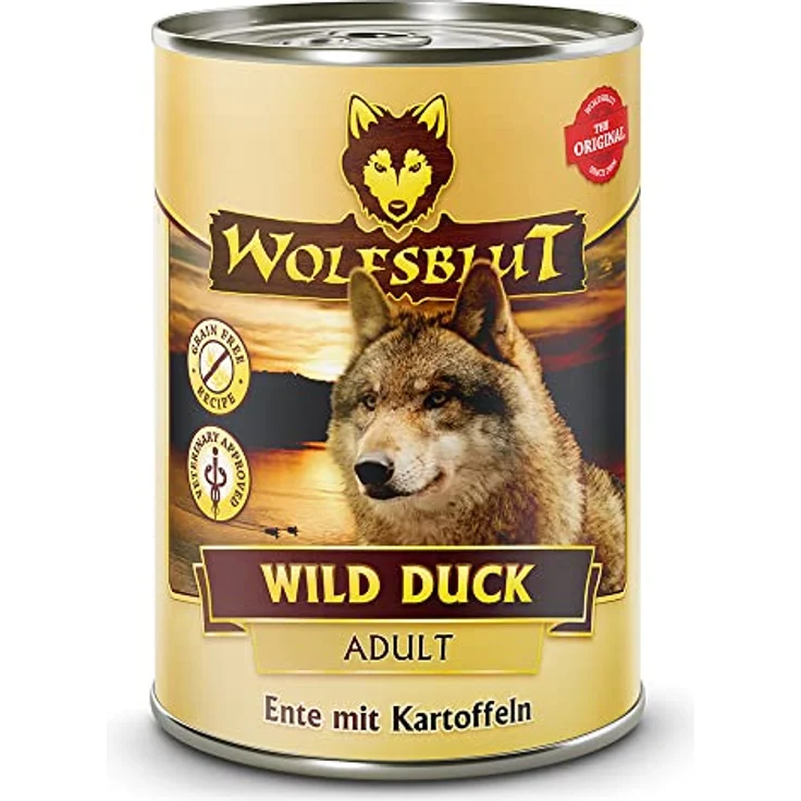 Wolfsblut Wild Duck Adult, Hunde-Nassfutter mit Ente und Kartoffeln, 6x395g für gesunde Verdauung – Bild 2