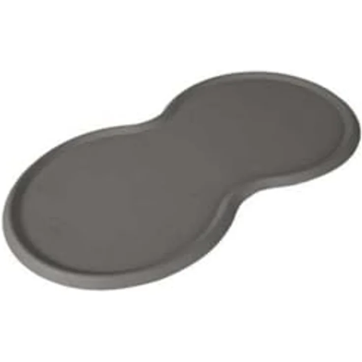 Trixie 24561 Napfunterlage, Naturgummi, 45 × 25 cm, dunkelgrau – Bild 1