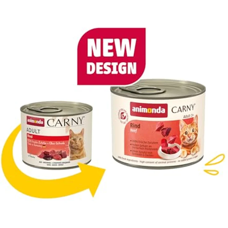 animonda Carny Adult Herzhafte Variation, Katzennassfutter für ausgewachsene Katzen, 100 % frische Zutaten, ohne Getreide und Zucker, 12 x 200 g – Bild 5