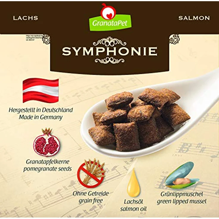 GranataPet Trockenfutter Symphonie für Katze, Adult, mit Lachs und Granatapfelkernen, 300 g – Bild 5