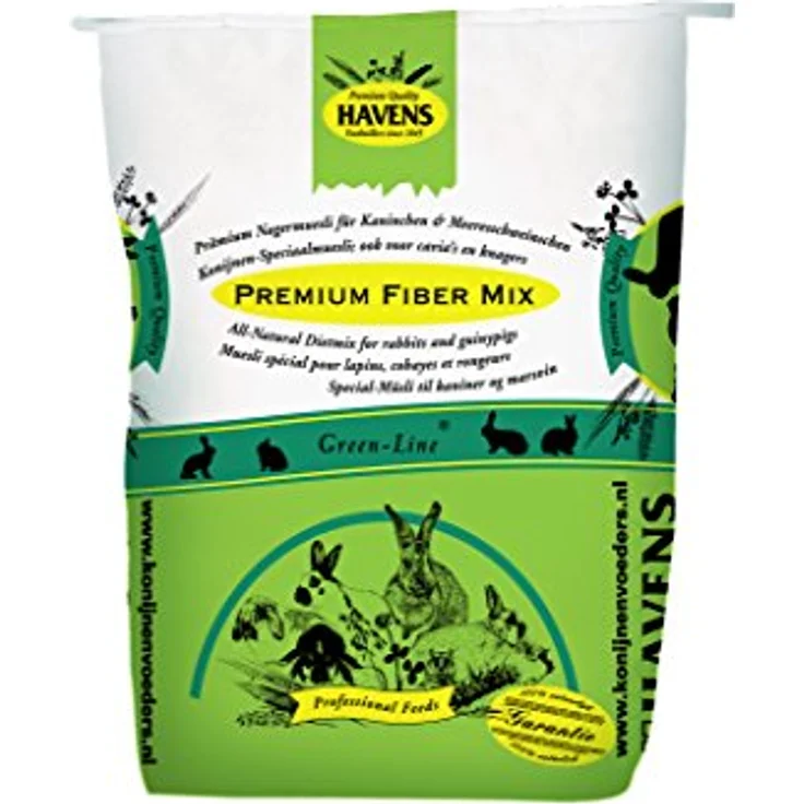 Havens Premium Fiber Mix, hochwertiges Kleintierfutter für Nager und Kaninchen, 20 kg, schmackhaft und bekömmlich – Bild 2