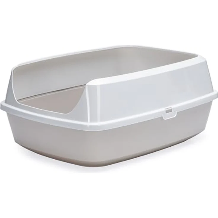 Karlie Katzentoilette Mary Loo, offene Katzentoilette aus 90% recyceltem Material, grau, L: 50 B: 38,3 H: 21,4 cm – Bild 3