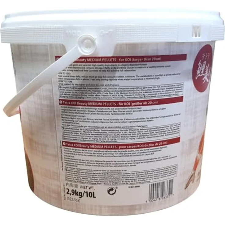 Tetra KOI Beauty Medium, Fischfutter 10 L mit Omega-3-Fettsäuren und Beta-Carotin zur Farboptimierung – Bild 3
