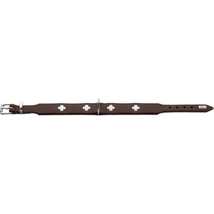 Hunter Hunde-Halsband Swiss braun-schwarz XXS-XS – Bild 3