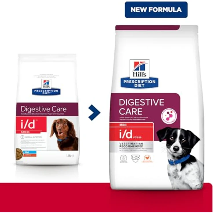 Hill's Prescription Diet Digestive Care i/d Stress Mini, diätetisches Hundefutter mit Huhn, 3 kg – Bild 2
