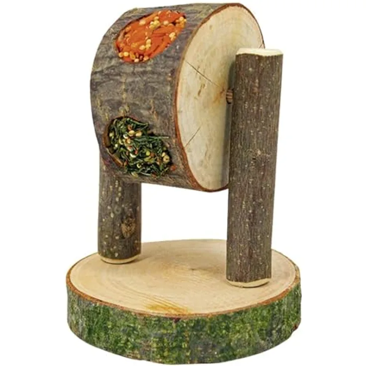 JR FARM Trimmrad, 200 g Naturholz-Kleintierfutter mit Petersilie, Karotte und Hirse, gentechnikfrei, aus Bayern