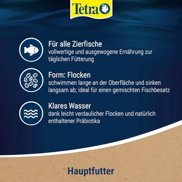 Tetra TetraMin Flakes, Fischfutter in Flockenform für alle Zierfische, ausgewogene Mischung mit lebenswichtigen Vitaminen, 1 L Dose – Bild 4