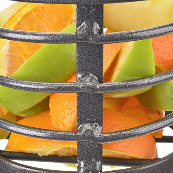 Montana Cages Hängendes Metallkörbchen zum Befüllen, Foraging für Papageien, ca. 13 x 13 x 14,5 cm, rostfreies Metall, inklusive 17 cm Kette – Bild 3