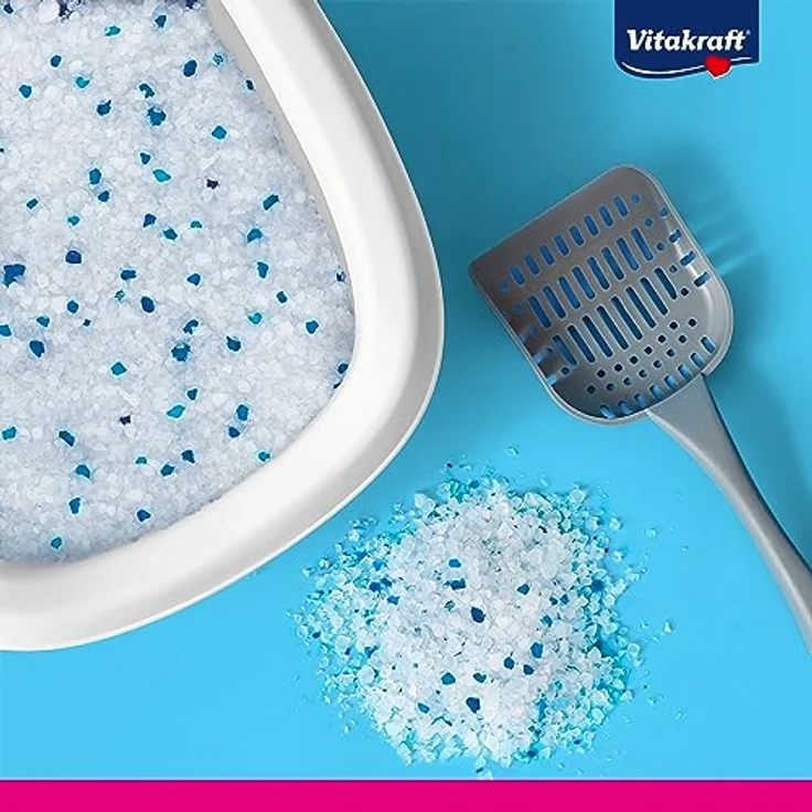 Vitakraft Magic Clean Classic, nicht klumpendes Katzenstreu aus Mineralkügelchen, bakterienhemmend, staubarm, für 8 Wochen, 8,4l – Bild 3