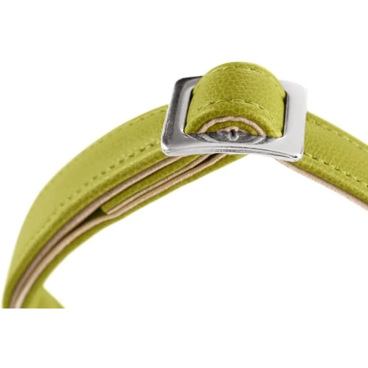 HUNTER Hundehalsung Amalfi ALU-Strong, grün, stufenlos verstellbar, Kunstleder in Nappa-Optik, vegan, mit robustem Alu-Strong Verschluss, Made in Germany, Größe 40-55/L – Bild 3