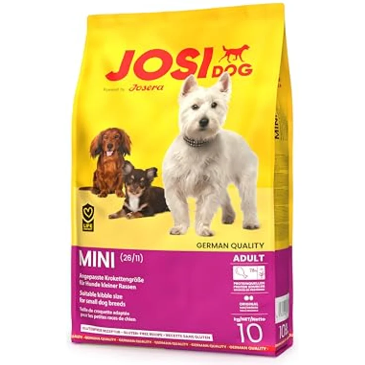 JosiDog Mini Trockenfutter, Sparpaket 2 x 10 kg, glutenfrei, reich an Proteinen und Antioxidantien, für kleine Hunde – Bild 1