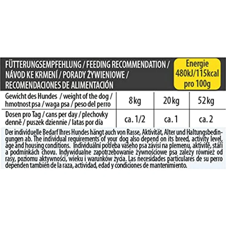 Rinti RINTI Kennerfleisch 800 g, Hunde-Nassfutter mit hohem Fleischanteil und Geflügelherzen, getreidefrei, ballaststoffreich, ohne künstliche Zusatzstoffe – Bild 4