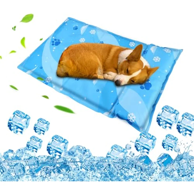 Aisuowa Kühlmatte für Hunde und Katzen, selbstkühlend, kratzfest, langlebig mit ungiftigem Gel, ideale Tierkühlmatte für den Sommer – Bild 1