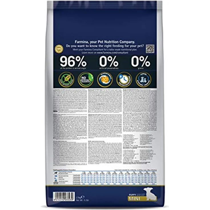 Farmina Pumpkin Lamb & Blueberry Dog Puppy Mini, 2,50 Kg Hunde-Trockenfutter für Welpen – Bild 2